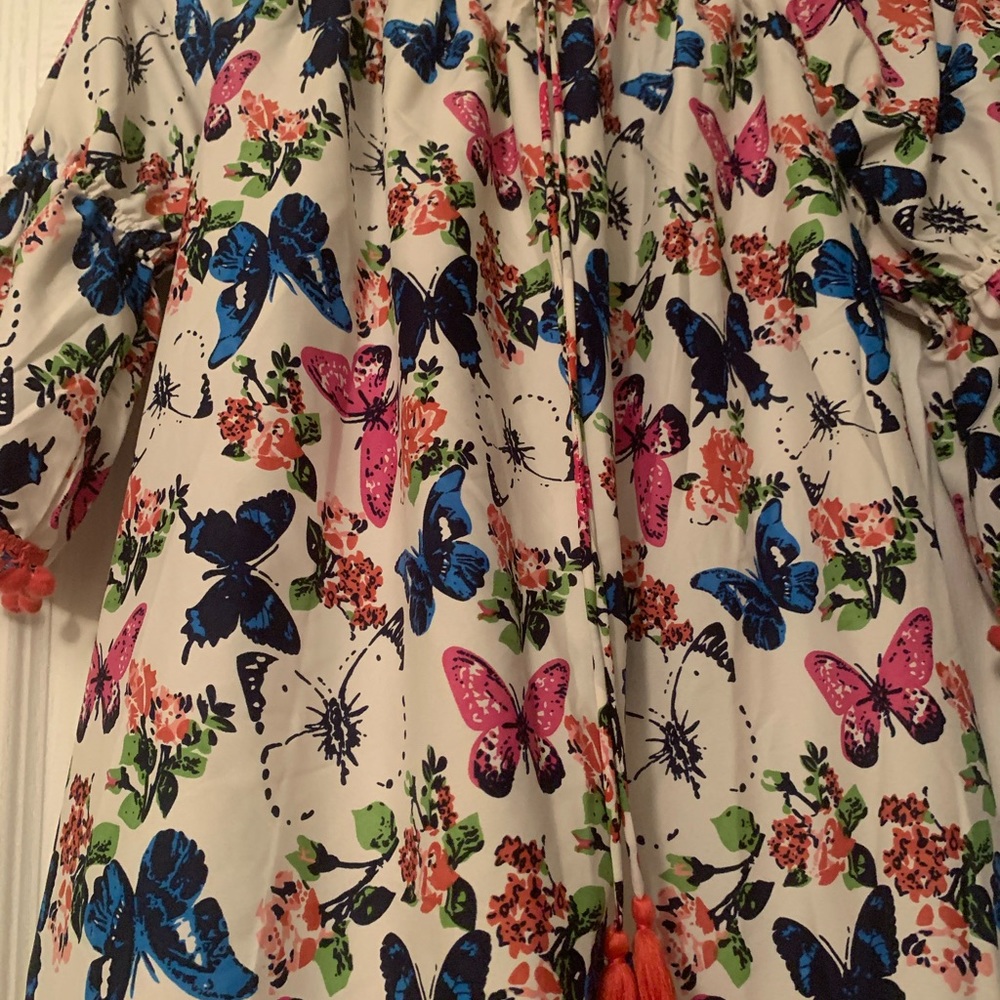 BUTTERFLY SHOULDER DRESS - Picture 3 of 3